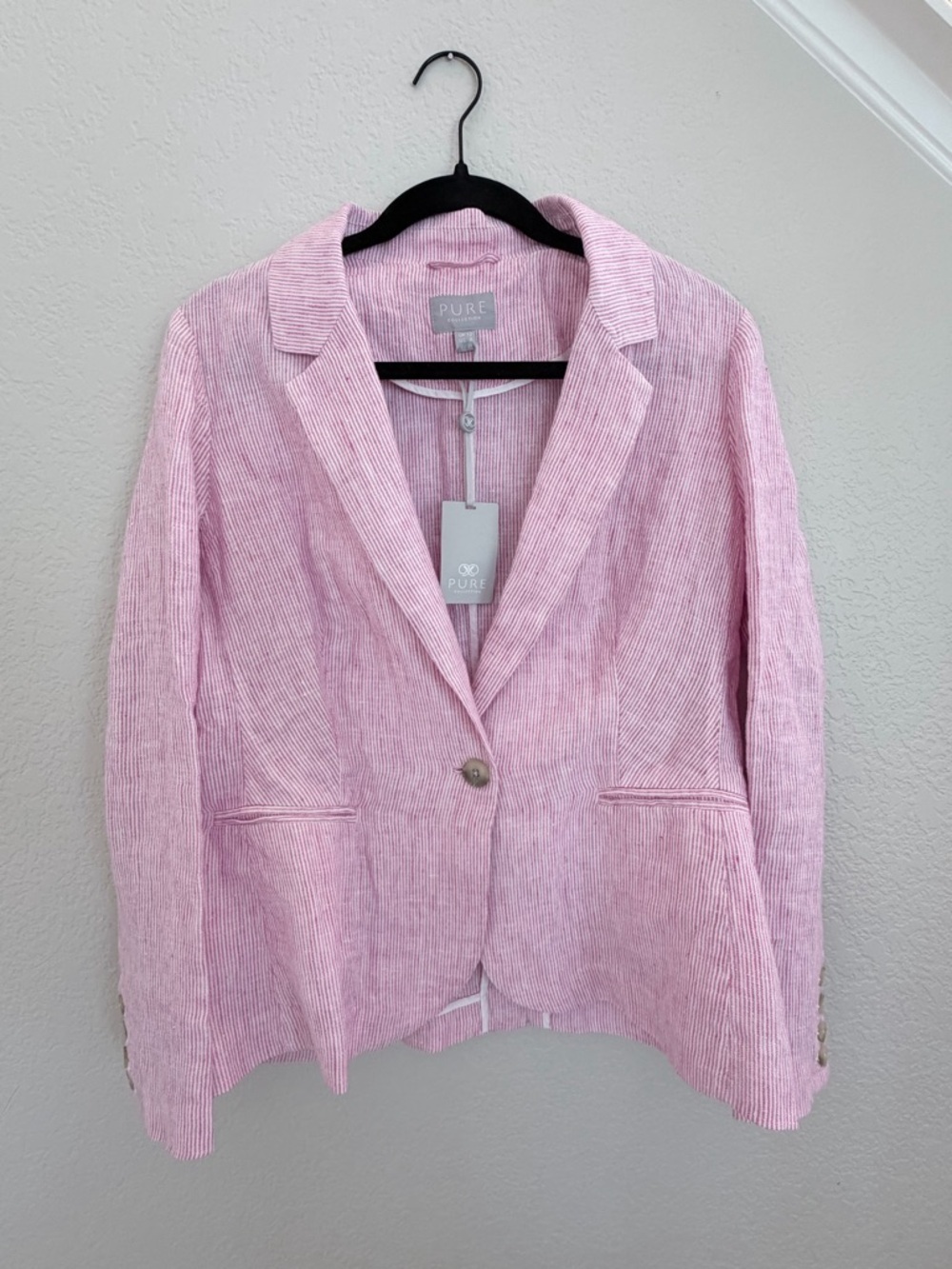 Pure Collection laundered linen jacket